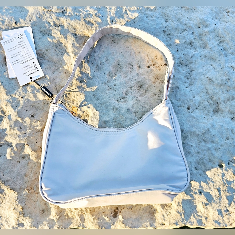 Lovevook off white y2k small fabric shoulder purse bag